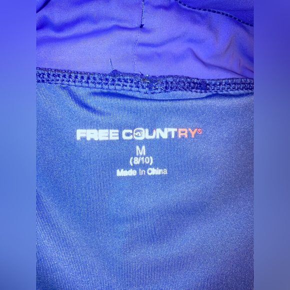 FREE COUNTRY Purple and Grey Women’s Swim Shorts Trunks NWOT - Picture 8 of 16